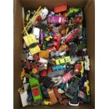 Good quantity of Matchbox diecast cars and other models. Overall P-F, unboxed.