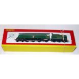 HORNBY R2219 SR Malachite Green unrebuilt West Country 4-6-2 'Blackmore Vale'. One front Smoke
