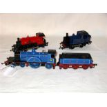 3 x Caledonian/Midland Railway Locomotives - R533 CR Gloss Blue 4-2-2 # 123 (Excellent Locomotive