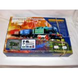 HORNBY R841 Ready to Run Industrial Freight Set comprising a BR Green Industrial 0-4-0T # 9, 3 x