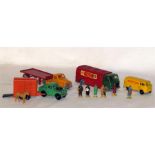 DUBLO DINKY and DINKY- 4 x Dublo Dinky Nos 070 AEC Mercury Tanker with Grey Wheels, 072 Yellow