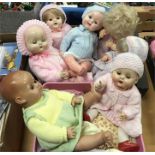 Selection of plastic dolls: 4 x Roddy and Rosebud hard plastic dolls; Effanbee '9705' vinyl doll;