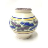 Poole Pottery shape 352 FK pattern vase by Lily Pedley 4" (10cms)