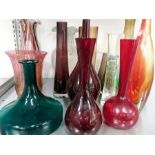 A quantity of mixed decorative glass