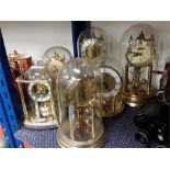 A collection of anniversary clocks.