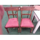 A pair of barback chairs.