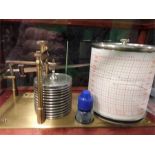 A cased barograph.