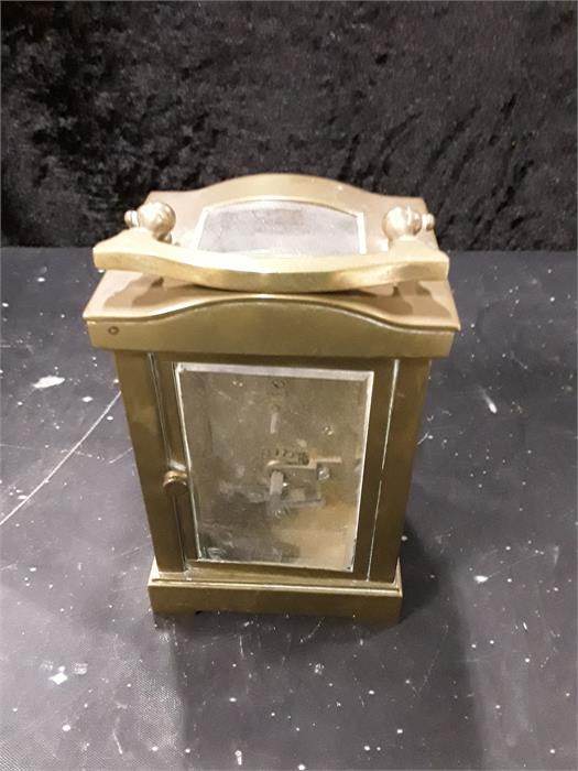 A brass carriage clock. - Image 3 of 3