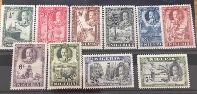 Nigeria. 1936. S.G. 34-43. Mounted Mint.
