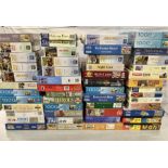 A large collection of puzzles.