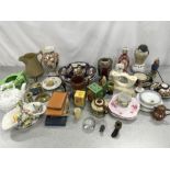 An assortment of chinaware and various collectables.