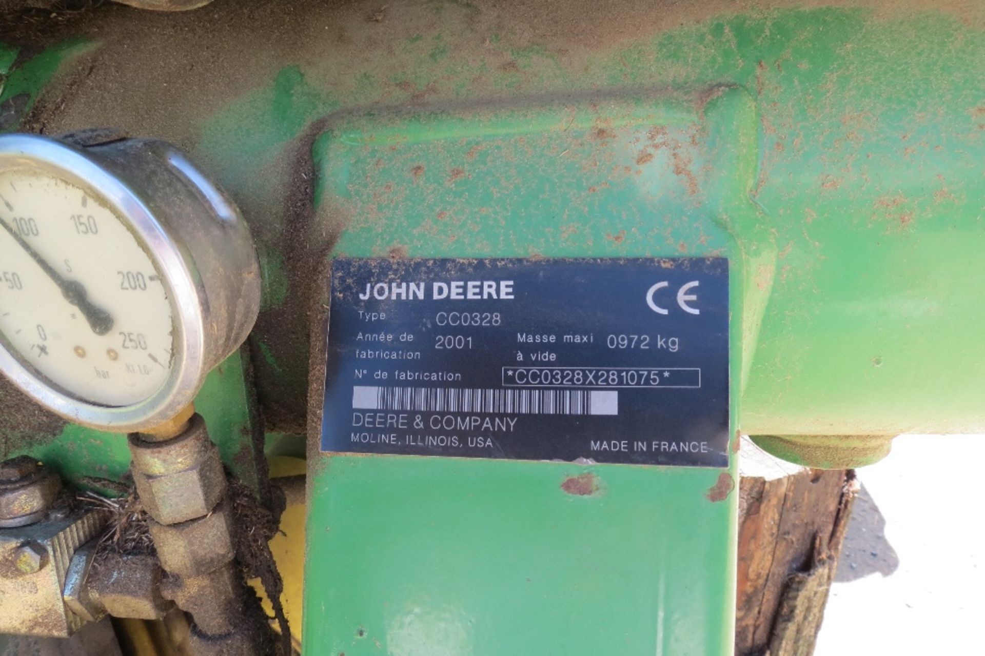 2001 John Deere 382 Conditioner Mower, PTO Driven (540 PTO), Type: CC0328. - Image 7 of 7