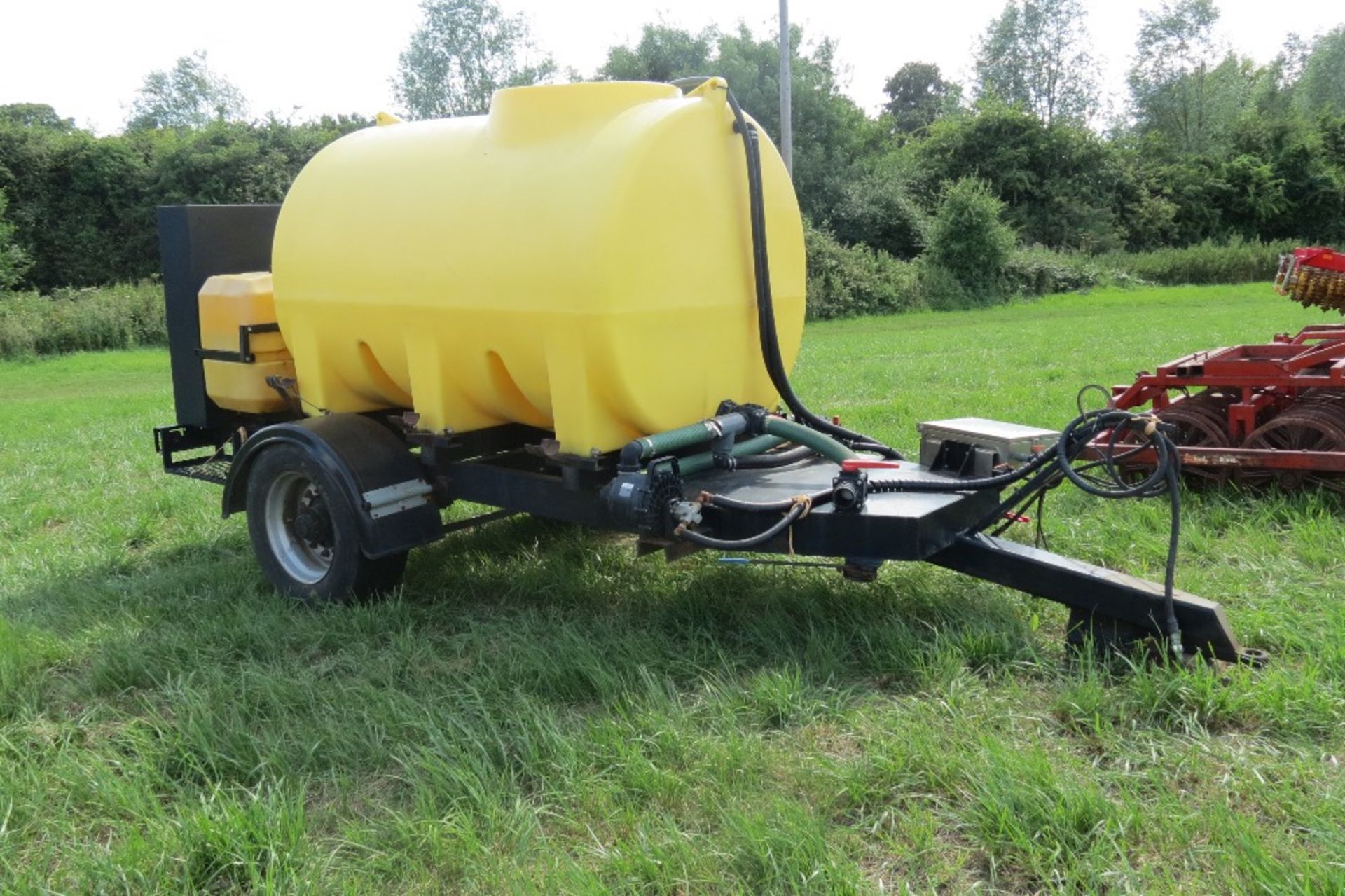 Water Bowser, 5000l tank, towing eye, single axle chassis, mixing tank facility, clean water tank, - Image 12 of 12