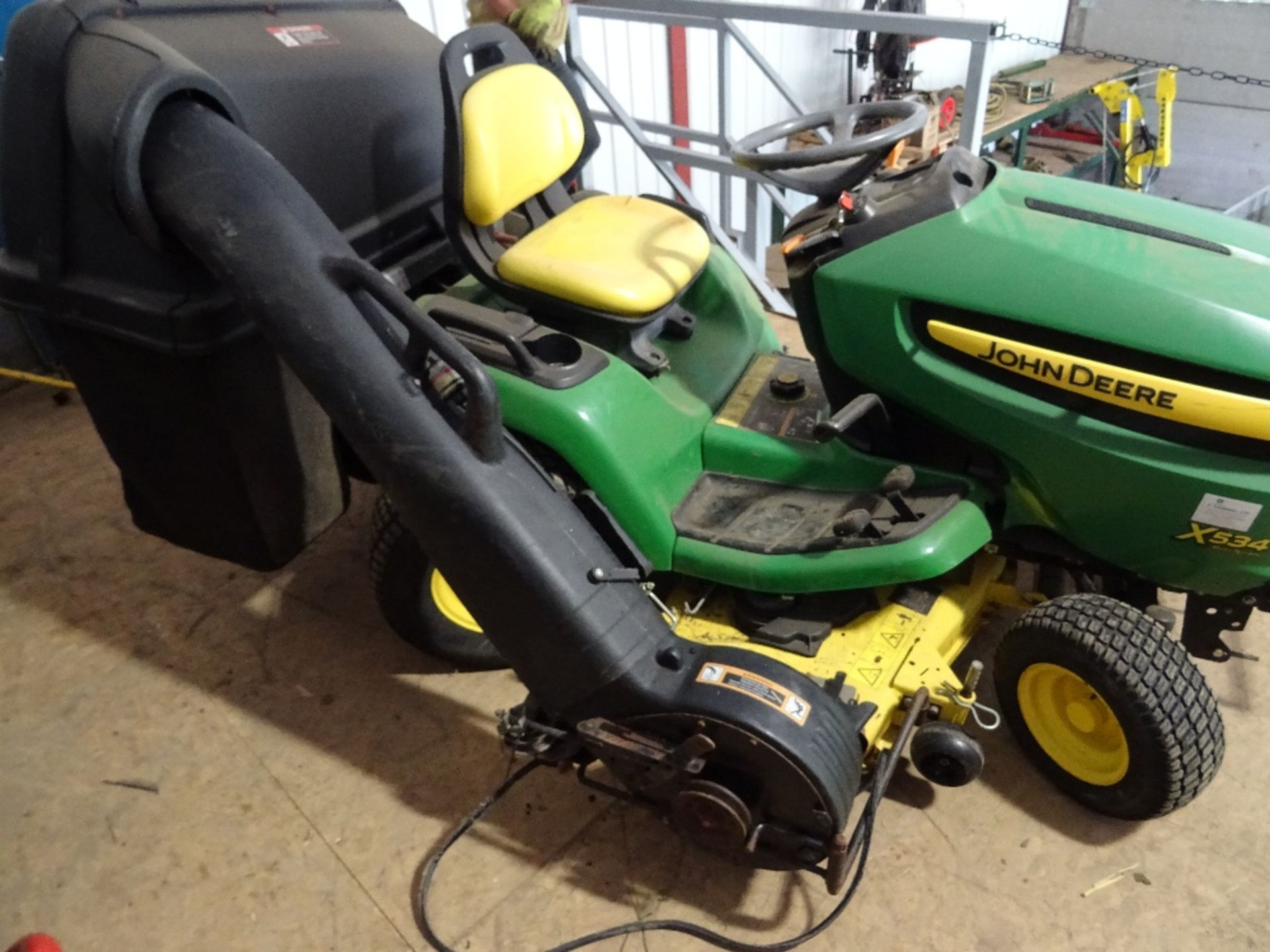 John Deere Twin Disc Grasscutter X534 MultiTerrain, 4 Wheel Steer, 120 Hours, Blower, - Image 10 of 12