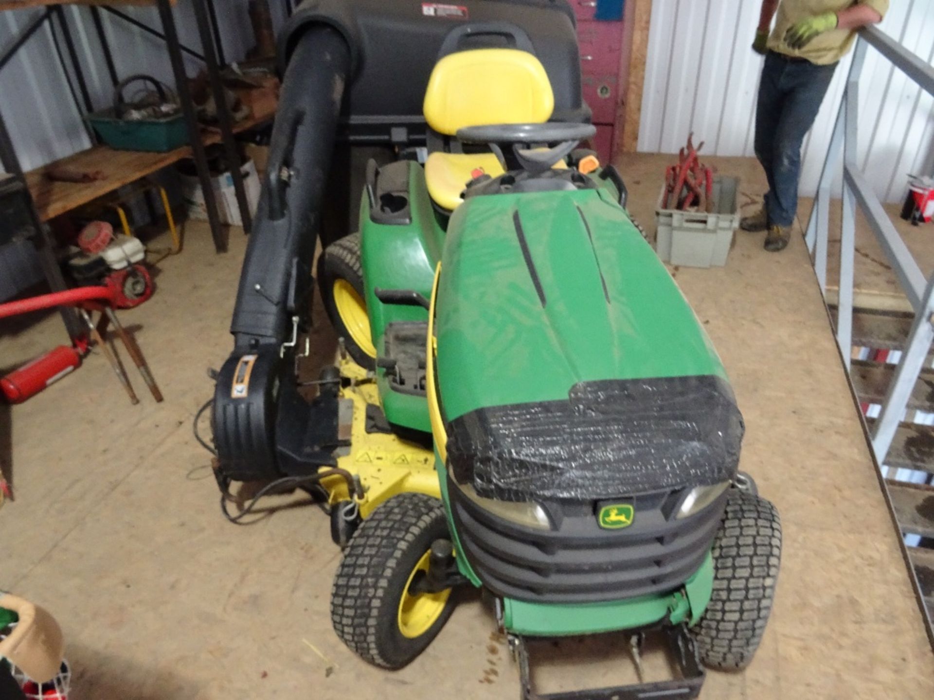 John Deere Twin Disc Grasscutter X534 MultiTerrain, 4 Wheel Steer, 120 Hours, Blower, - Image 9 of 12