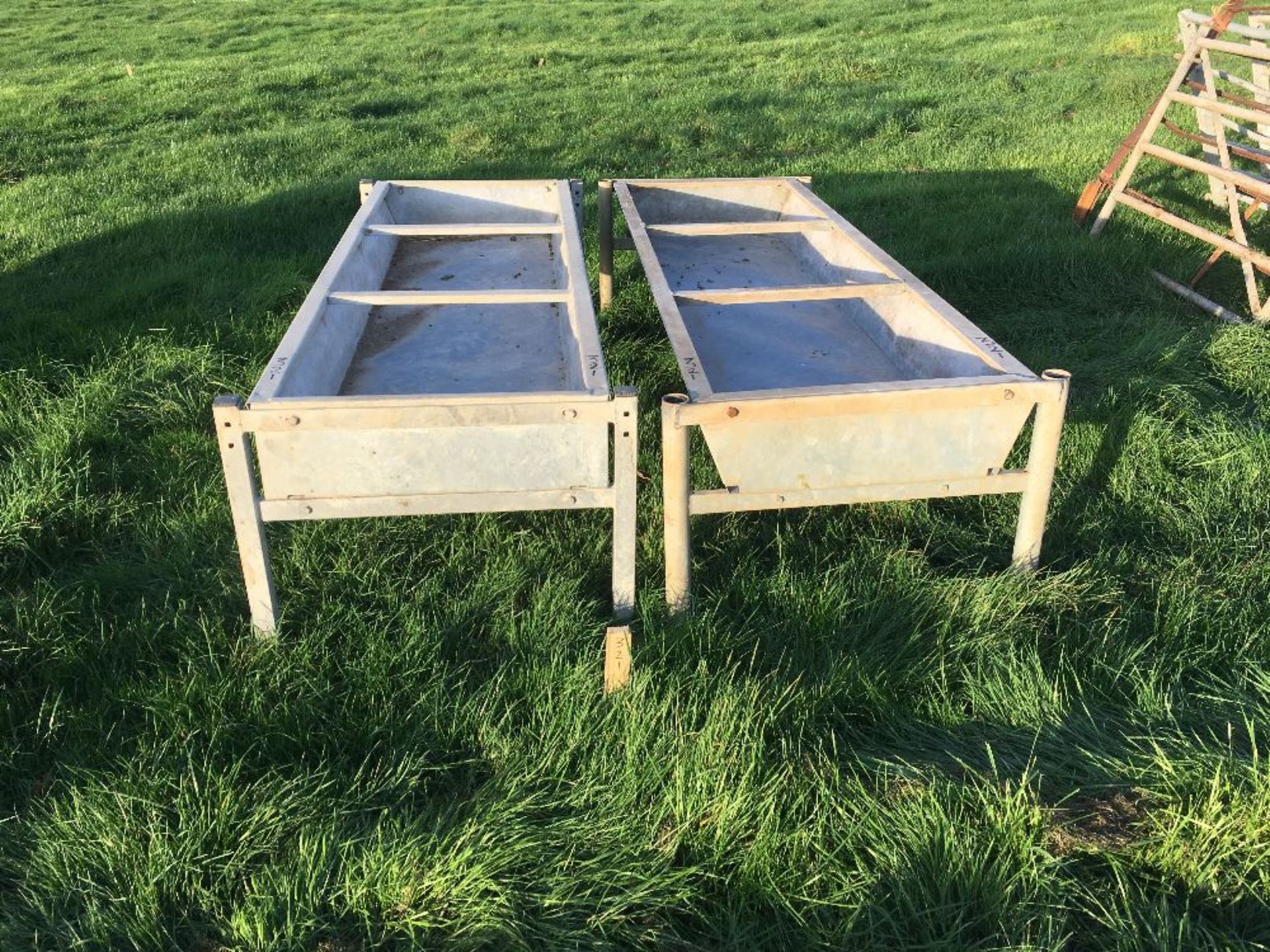 Two 10ft Feed Troughs