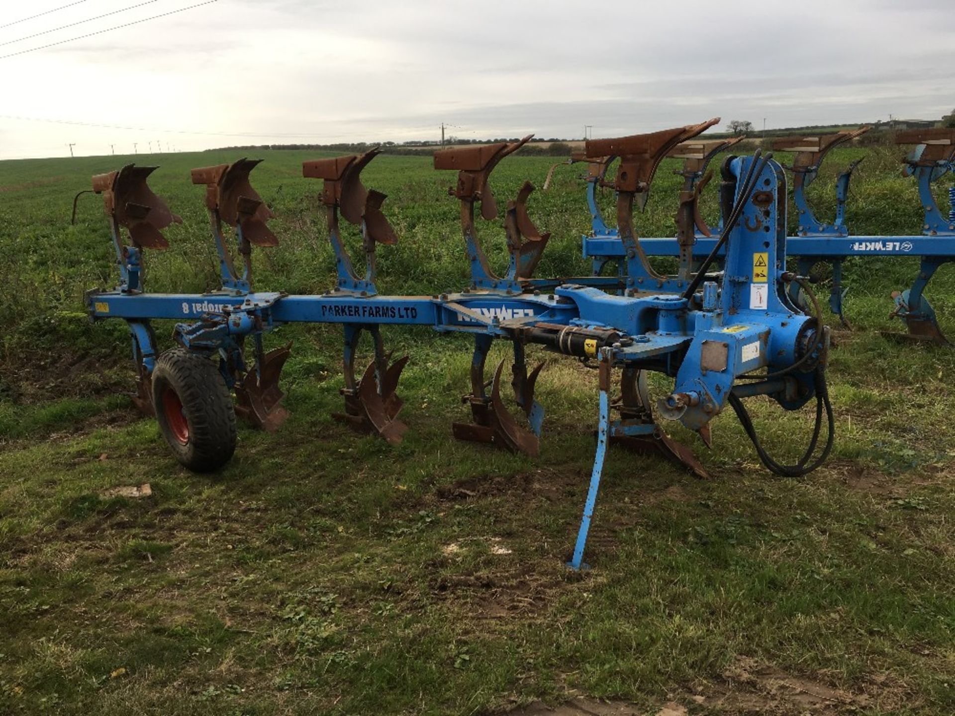 Lemken Eurapal 8 5 Furrow Plough, Press Arm, Skimmer,