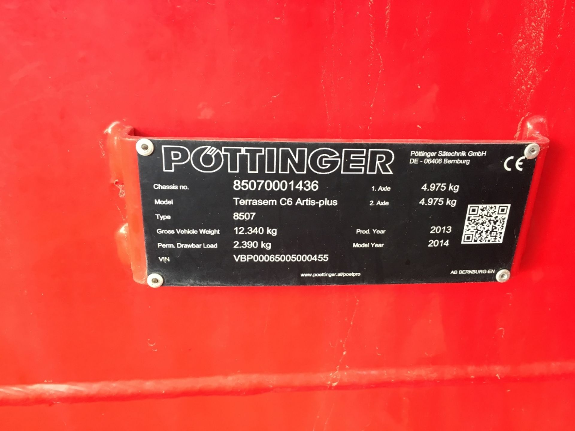 2013/2014 Pottinger Drill, Terrasem C6 Artis Plus, Disc Drill. - Image 8 of 8