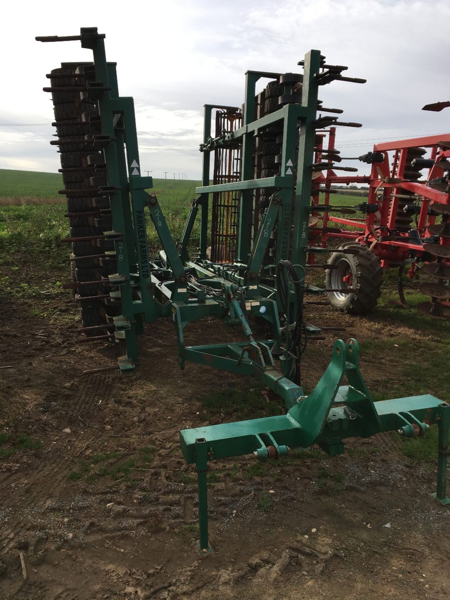 2009 Cousins Springtine, 82 PSH 6MF, cousins front 3 pt linkage mounted adaptor with stands, tines,