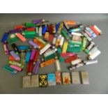 A large collection of cigarette lighters