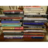 A collection of books on art and artists including sale catalogues