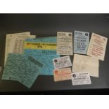 A small collection of flyers from the Marque,c 1975, together with a collection of flyers and