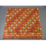 A Phulkari silk embroidered wedding shawl, 52" x 96"