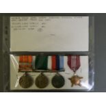 A collection of four Indian military medals presented to 'Barb 13871332, Janak Raj Arty',