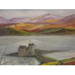 Bernard Thomas, acrylic on canvas board, Loch Duic, signed and dated, 15" x 19"