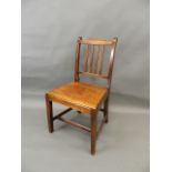 An early C19th mahogany slat back side chair