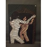 James Hussey, oil on canvas, girl in a mirror, signed and dated 1972, 40" x 60"