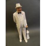 A Royal Doulton figure of Sir Winston Churchill, HN 3057, modelled by Adrian Hughes, 1984, 10½" high