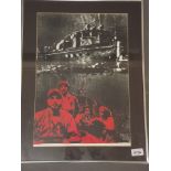 A framed 1976 Communist Limited Edition, Che Guevara & Fidel Castro's first trip from Argentina to