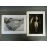 David Paul Betts, two erotic photographs with a hand tinted finish, as featured in 'Scenario