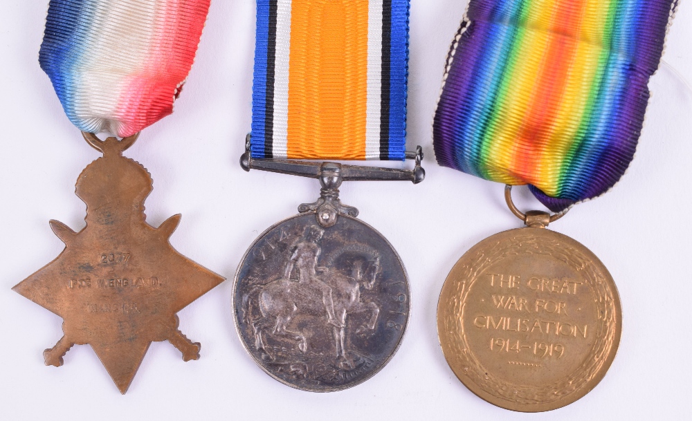 Great War Gallipoli Casualty 1914-15 Star Medal Tr - Image 3 of 4