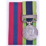 Edward VII Indian General Service Medal Awarded to