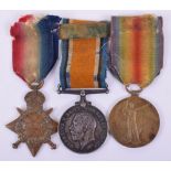Great War 1914-15 Star Medal Trio Border Regiment