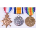 Great War 1914-15 Star Medal Trio Military Foot Po