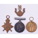 Great War 1914-15 Star Medal Trio Loyal North Lanc