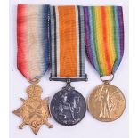 Great War 1914-15 Star Medal Trio Royal Warwickshi