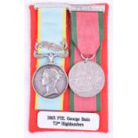 Crimea Campaign Medal Pair 72nd Highlanders