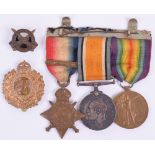 Great War 1914 “Mons Bar” Star Trio Royal Engineer
