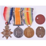 Great War 1914-15 Star Medal Trio Manchester Regim
