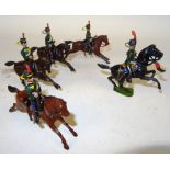 Britains set 83, Middlesex Yeomanry SECOND VERSION, two dated 1.1.1901 at the gallop and two dated