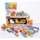 Quantity of Mixed Diecast Toy Models, including Boxed Corgi Toys Major 1128 Priestman Cub shovel,