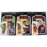 Star Wars Return of the Jedi Palitoy / General Mills Hybrid Tri-Logo Card Backs and Action