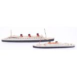 Two Dinky Toys Model Ships, 51g Cunard White Star ‘Britannic’ and 52a Cunard White Star Liner ‘Queen
