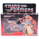 Boxed Hasbro G1 Transformers Autobot ‘Wreck-Gar’ 1986 issue, transforms from motorcycle to robot and