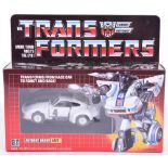 Boxed Hasbro G1 Transformers Autobot Agent ‘Jazz’ 1984 issue, transforms from race car to robot