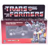 Boxed Hasbro G1 Transformers Autobot Scout ‘Hound’ 1984 issue, transforms from 4-WD vehicle to robot